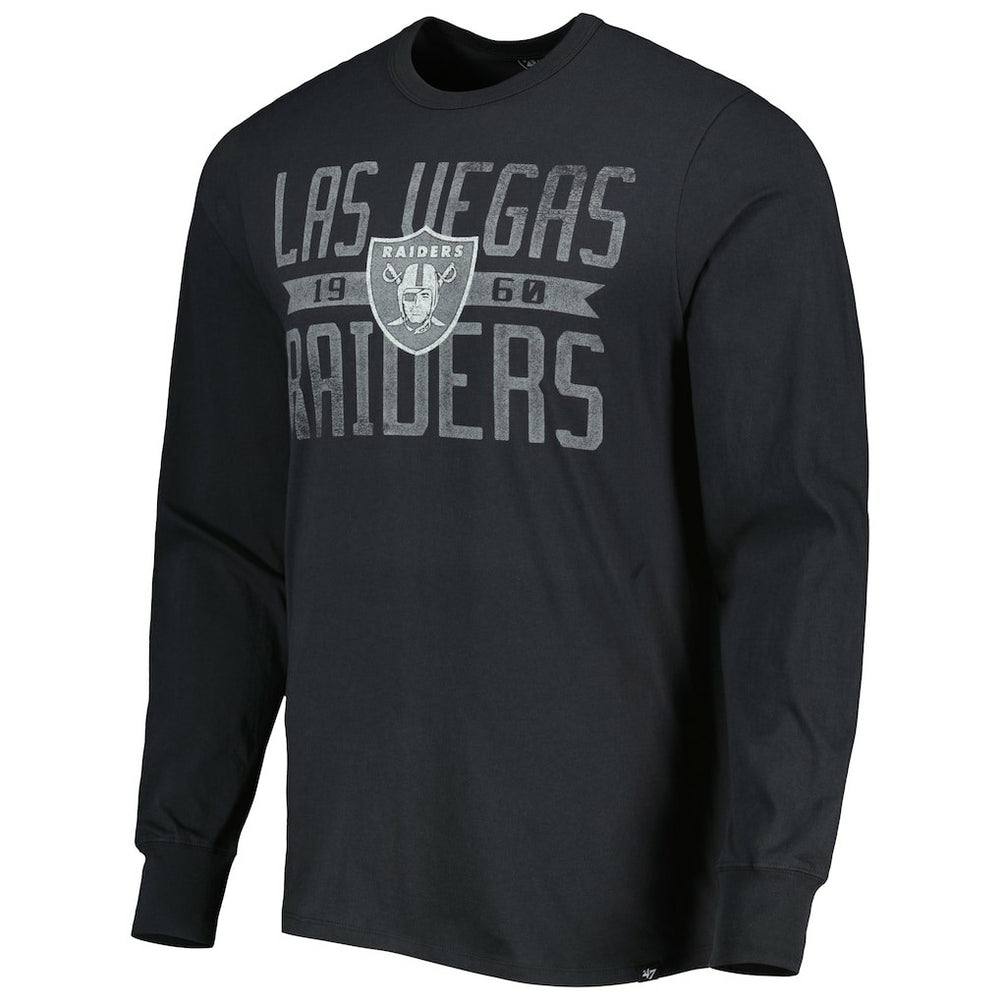 47 brand Las Vegas Raiders '47 Brand Wide Out Franklin Long Sleeve T-Shirt Black