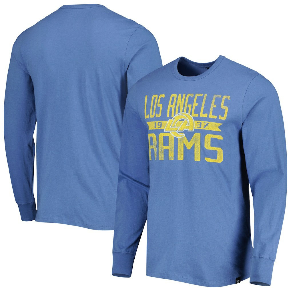 47 brand Los Angeles Rams '47 Brand Wide Out Franklin Long Sleeve T-Shirt Royal