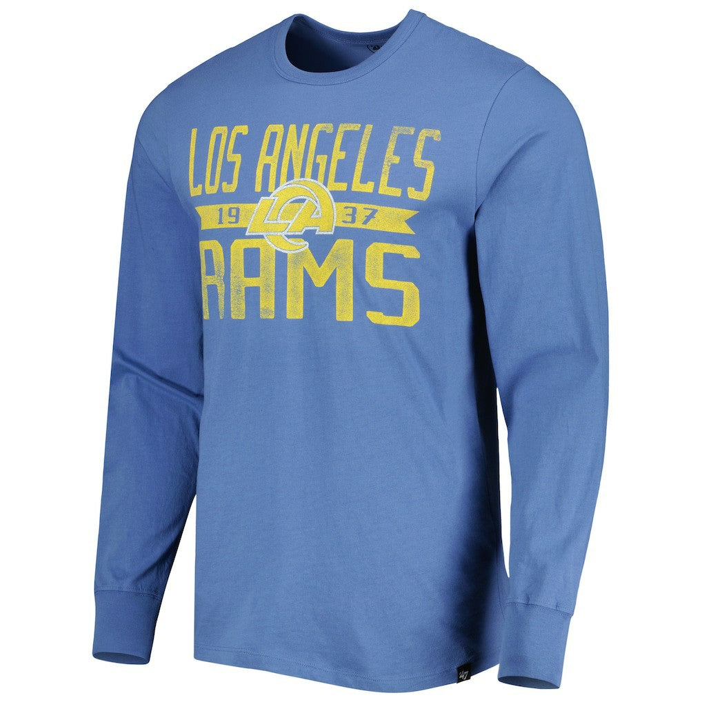 47 brand Los Angeles Rams '47 Brand Wide Out Franklin Long Sleeve T-Shirt Royal