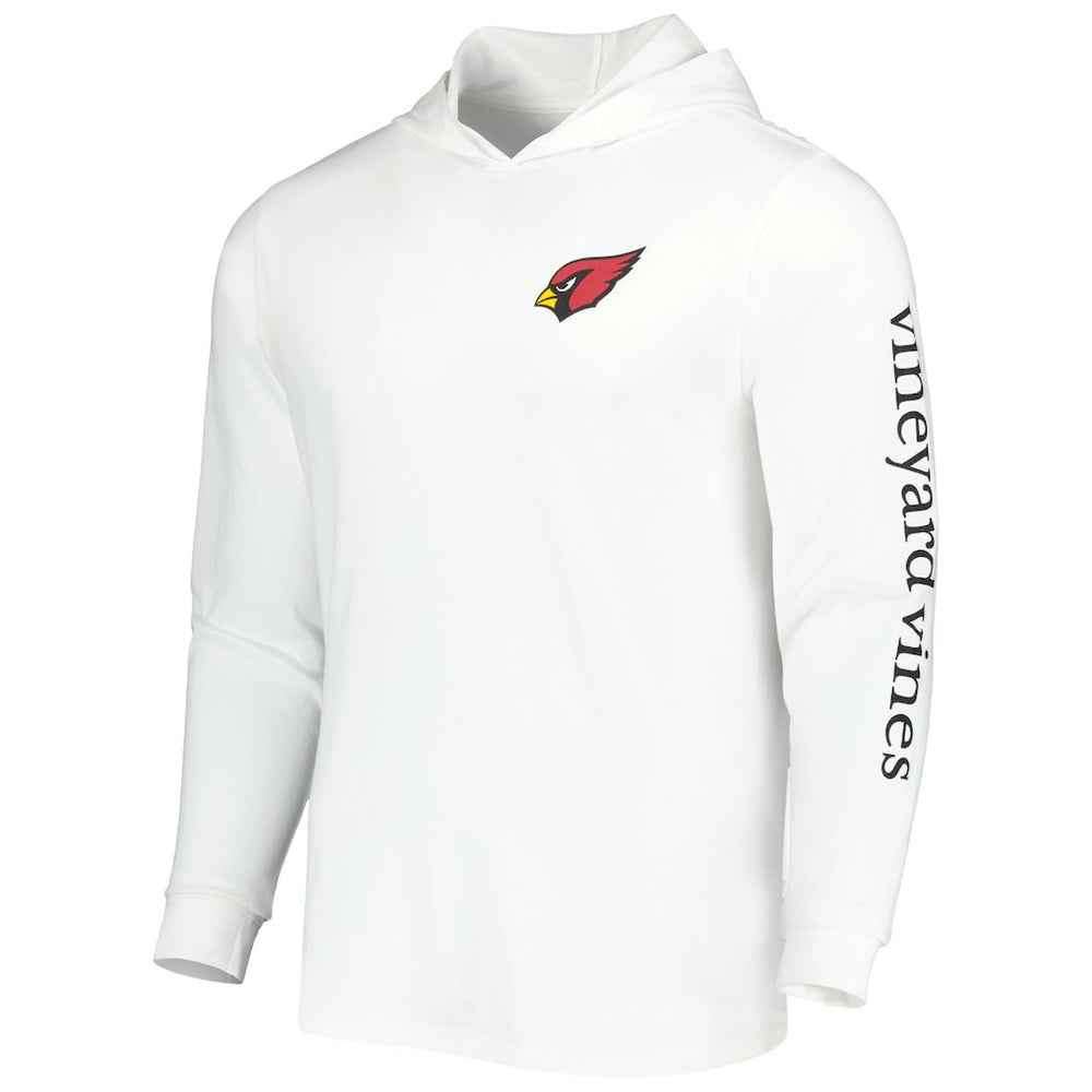 Arizona Cardinals Vineyard Vines Local Long Sleeve Hoodie T-Shirt White