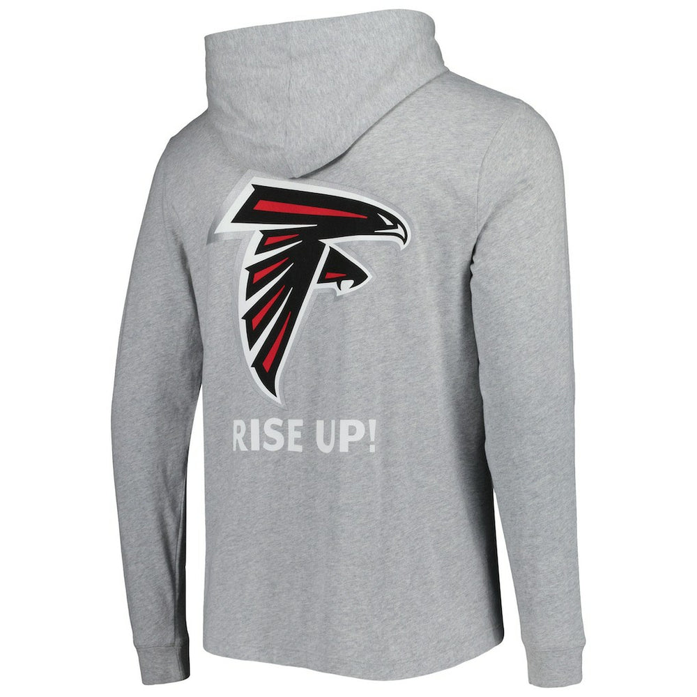 Atlanta Falcons Vineyard Vines Local Long Sleeve Hoodie T-Shirt Heathered Gray