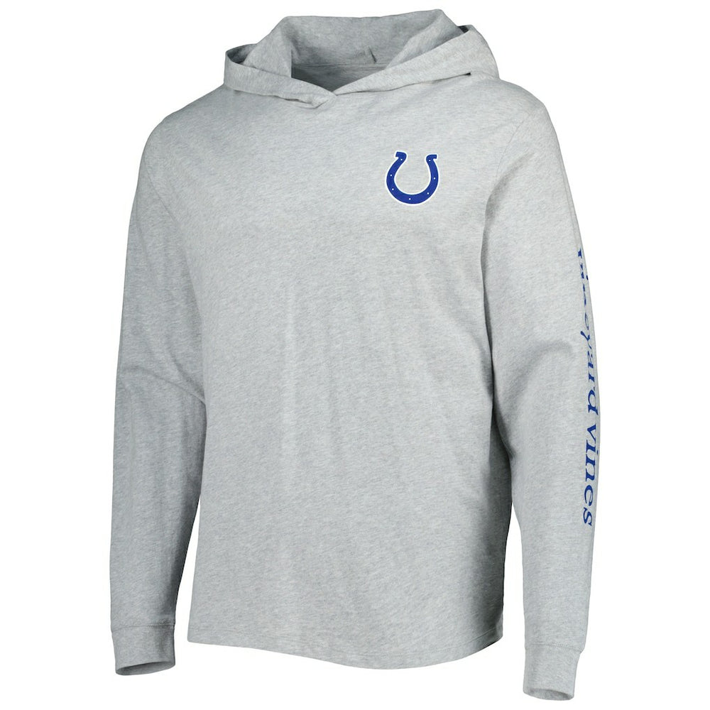 Indianapolis Colts Vineyard Vines Local Long Sleeve Hoodie T-Shirt Heathered Gray