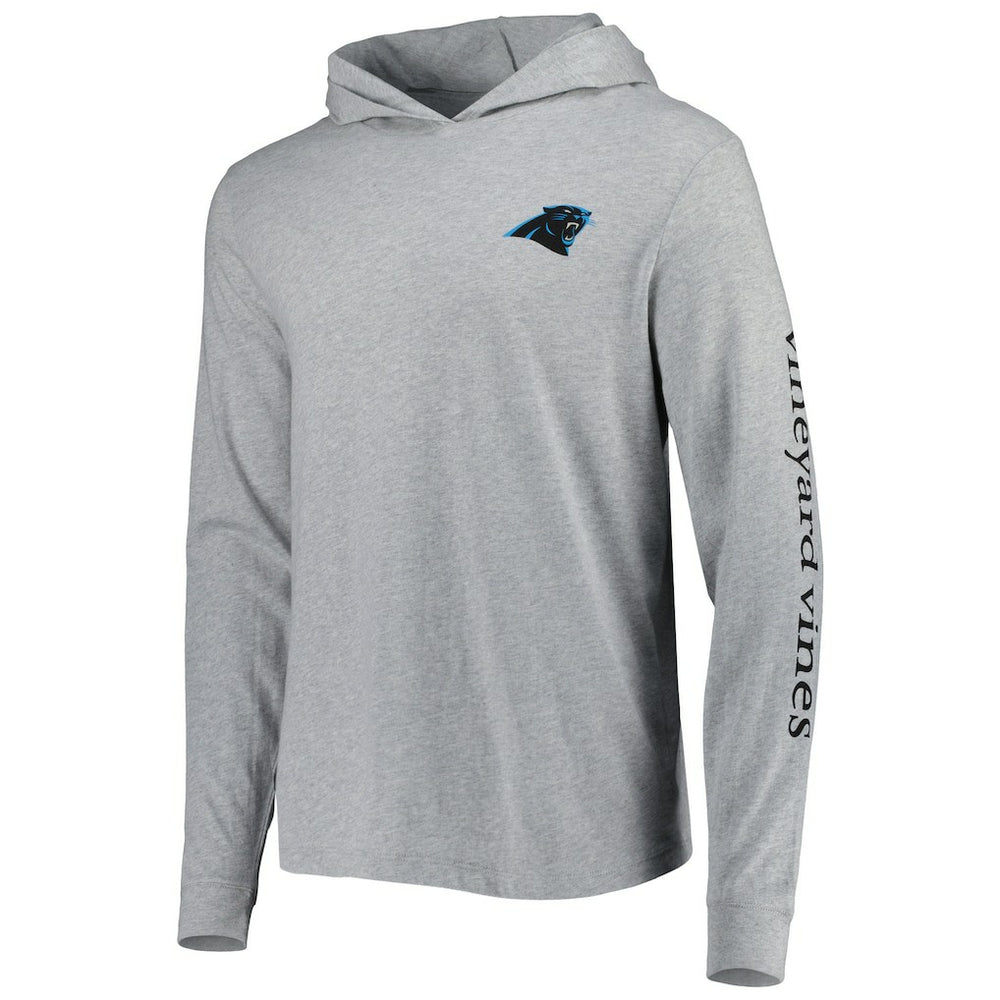 Carolina Panthers Vineyard Vines Local Long Sleeve Hoodie T-Shirt Heathered Gray
