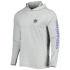 Los Angeles Rams Vineyard Vines Local Long Sleeve Hoodie T-Shirt Heathered Gray