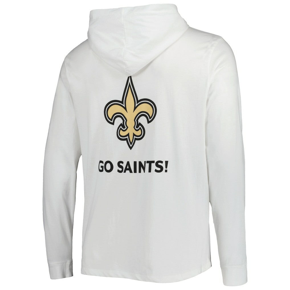 New Orleans Saints Vineyard Vines Local Long Sleeve Hoodie T-Shirt White