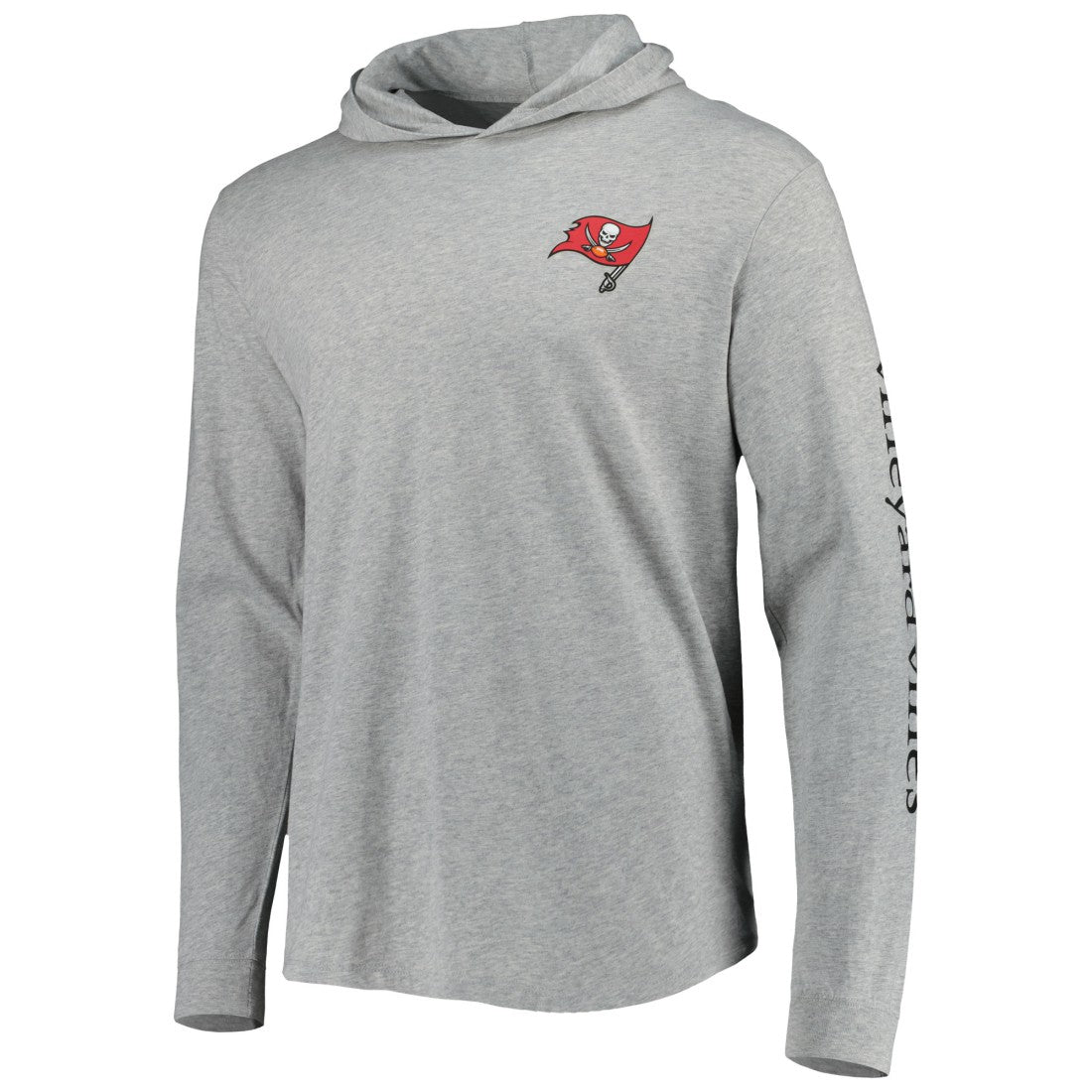 Tampa Bay Buccaneers Vineyard Vines Local Long Sleeve Hoodie T-Shirt Heathered Gray