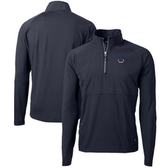 Indianapolis Colts Cutter & Buck Adapt Eco Knit Hybrid Recycled Quarter-Zip Pullover Top Navy