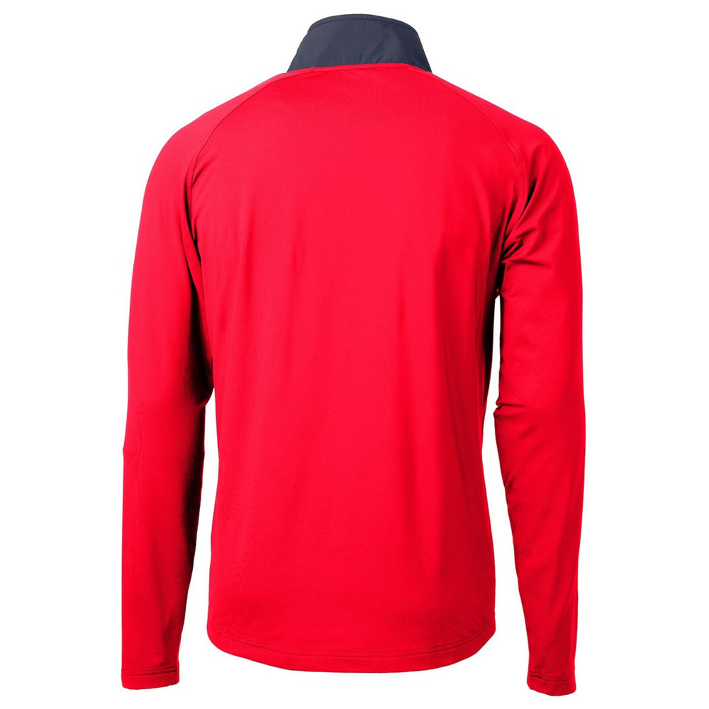 Houston Texans Cutter & Buck Adapt Eco Knit Hybrid Recycled Quarter-Zip Pullover Top Red