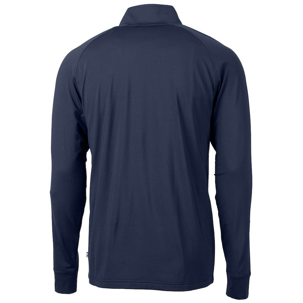 Minnesota Vikings Cutter & Buck Team Adapt Eco Knit Hybrid Recycled Quarter-Zip Pullover Top Navy