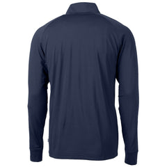 Minnesota Vikings Cutter & Buck Team Adapt Eco Knit Hybrid Recycled Quarter-Zip Pullover Top Navy