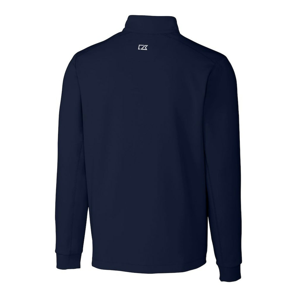 Chicago Bears Cutter & Buck Big & Tall Traverse Stretch Quarter-Zip Pullover Top Navy