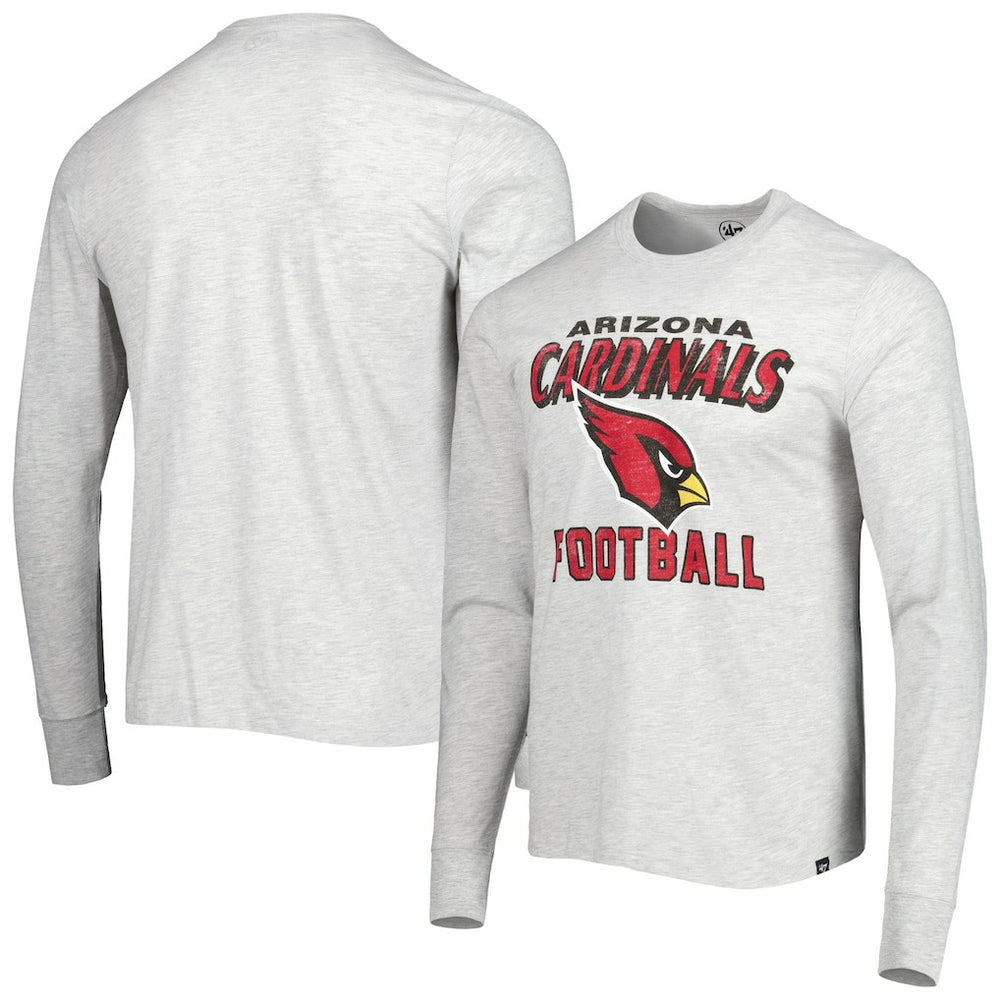 47 brand Arizona Cardinals '47 Dozer Franklin Long Sleeve T-Shirt Heathered Gray