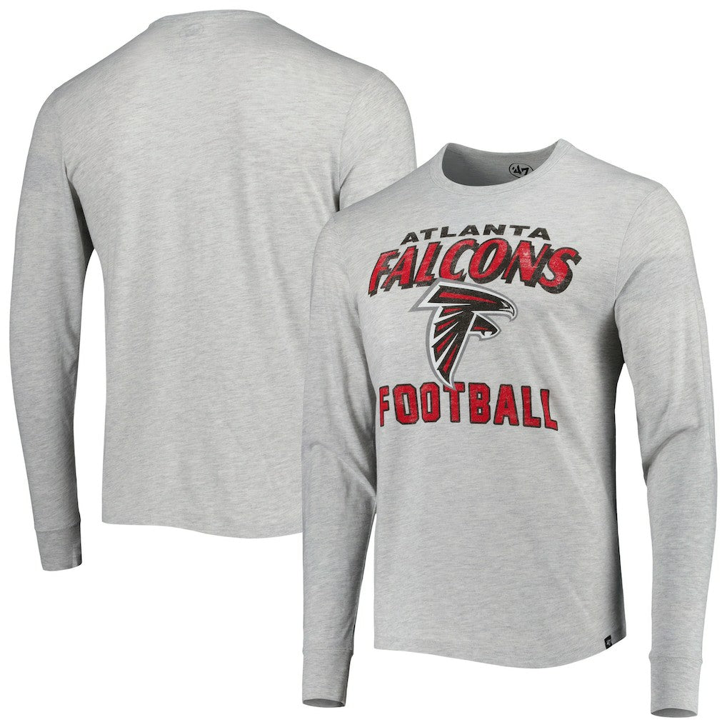 47 brand Atlanta Falcons '47 Dozer Franklin Long Sleeve T-Shirt Heathered Gray