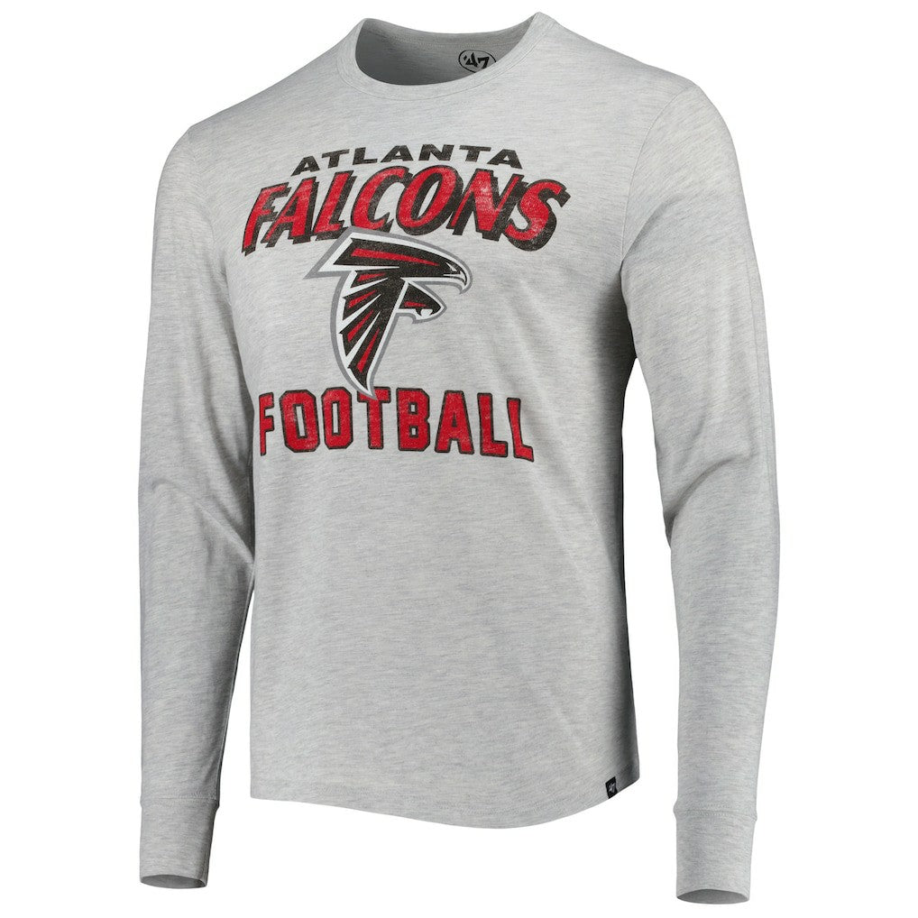 47 brand Atlanta Falcons '47 Dozer Franklin Long Sleeve T-Shirt Heathered Gray