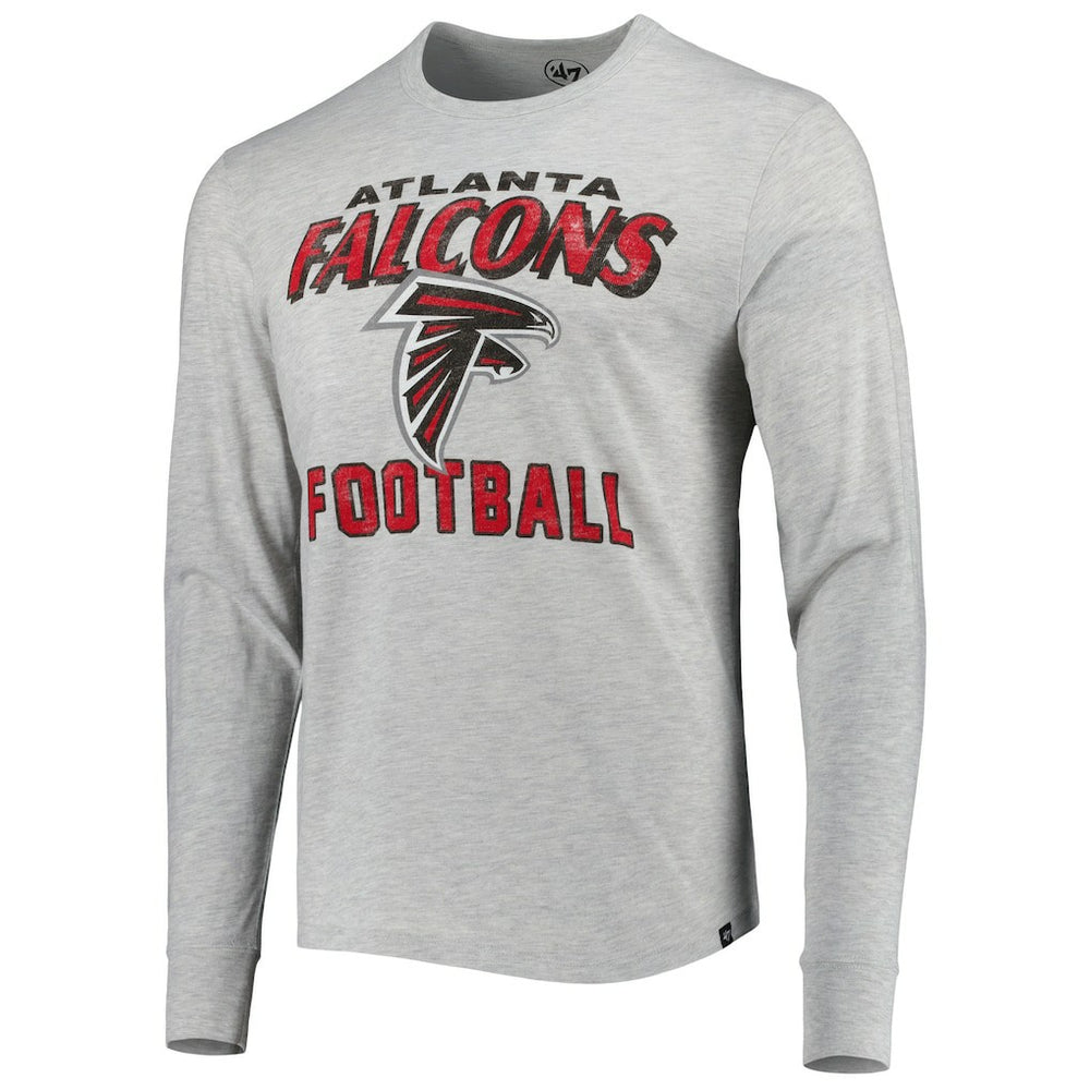 47 brand Atlanta Falcons '47 Dozer Franklin Long Sleeve T-Shirt Heathered Gray