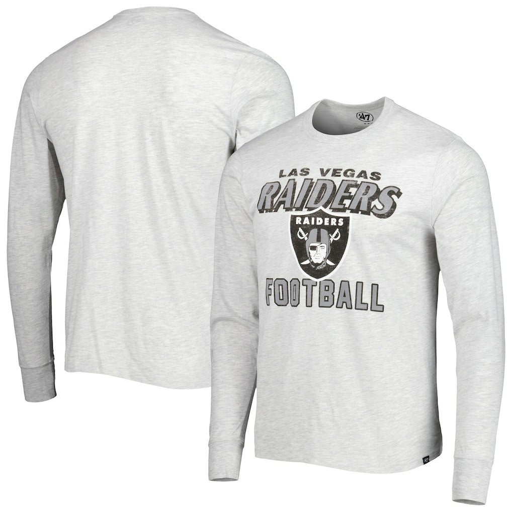 47 brand Las Vegas Raiders '47 Dozer Franklin Long Sleeve T-Shirt Heathered Gray