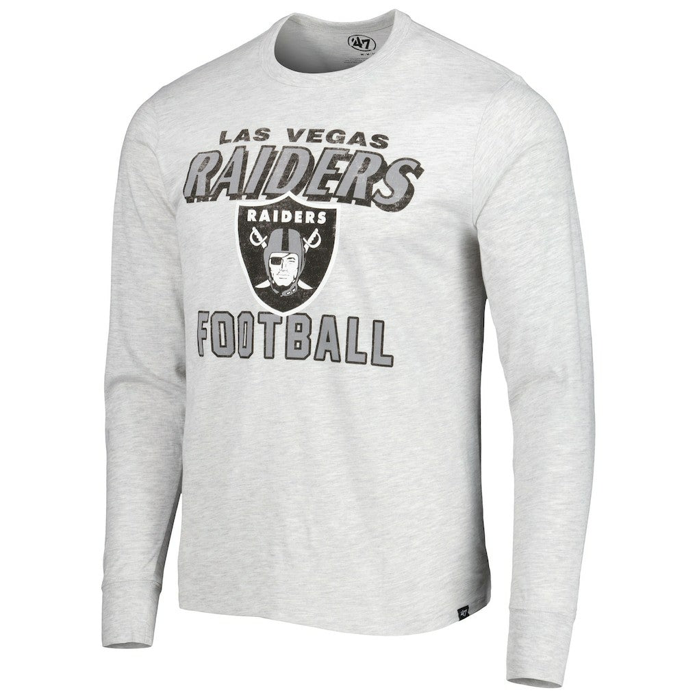 47 brand Las Vegas Raiders '47 Dozer Franklin Long Sleeve T-Shirt Heathered Gray