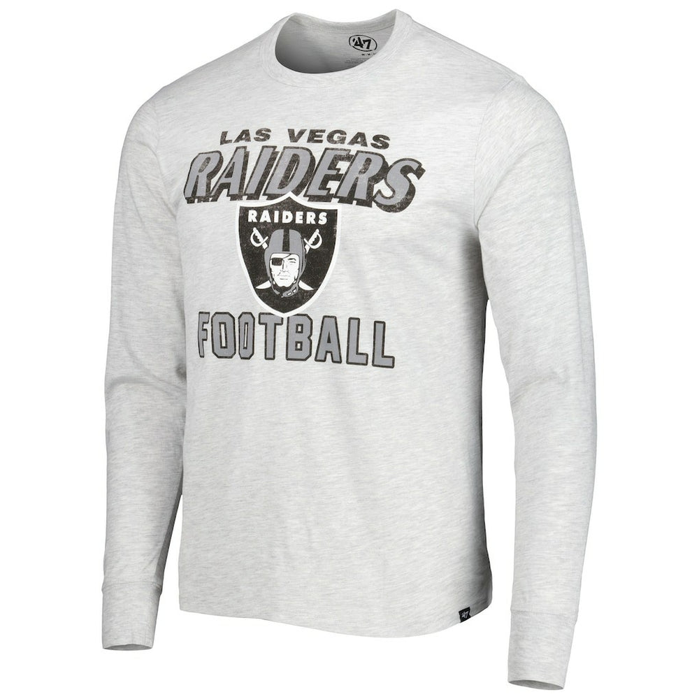 47 brand Las Vegas Raiders '47 Dozer Franklin Long Sleeve T-Shirt Heathered Gray