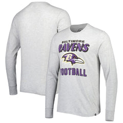 47 brand Baltimore Ravens '47 Dozer Franklin Long Sleeve T-Shirt Heathered Gray