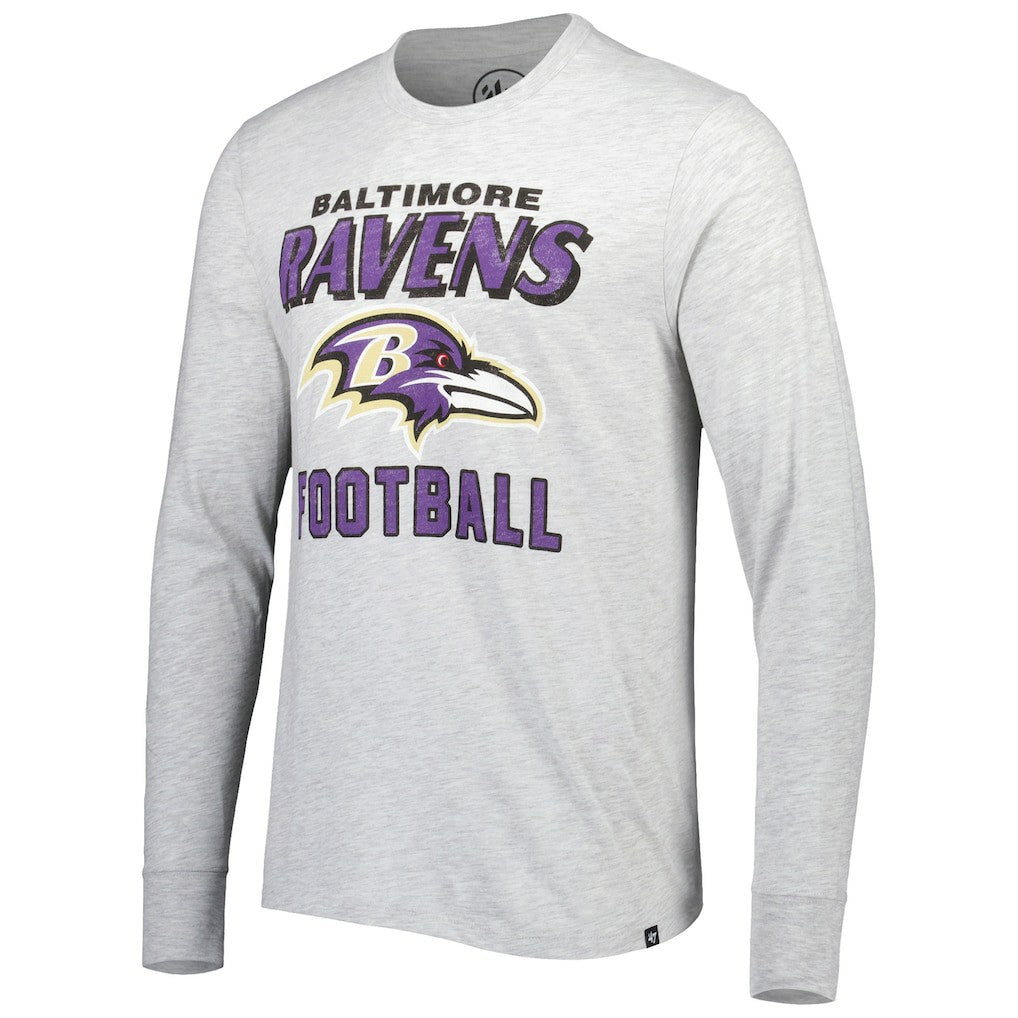 47 brand Baltimore Ravens '47 Dozer Franklin Long Sleeve T-Shirt Heathered Gray