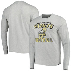 47 brand New Orleans Saints '47 Dozer Franklin Long Sleeve T-Shirt Heathered Gray