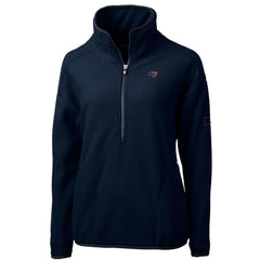 Tampa Bay Buccaneers Cutter & Buck Women's Americana Cascade Eco Sherpa Fleece Half-Zip Pullover Jacket Navy