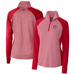 Indianapolis Colts Cutter & Buck Women's Forge Tonal Half-Zip Top Cardinal