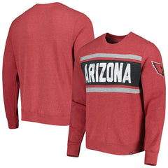 47 brand Arizona Cardinals '47 Bypass Tribeca Pullover Sweatshirt Heathered Cardinal