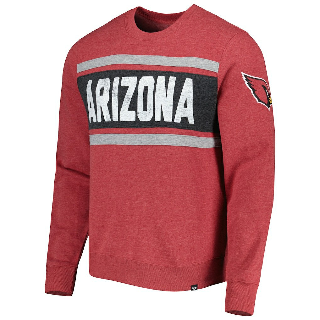 47 brand Arizona Cardinals '47 Bypass Tribeca Pullover Sweatshirt Heathered Cardinal