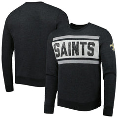 47 brand New Orleans Saints '47 Bypass Tribeca Pullover Sweatshirt Heathered Black