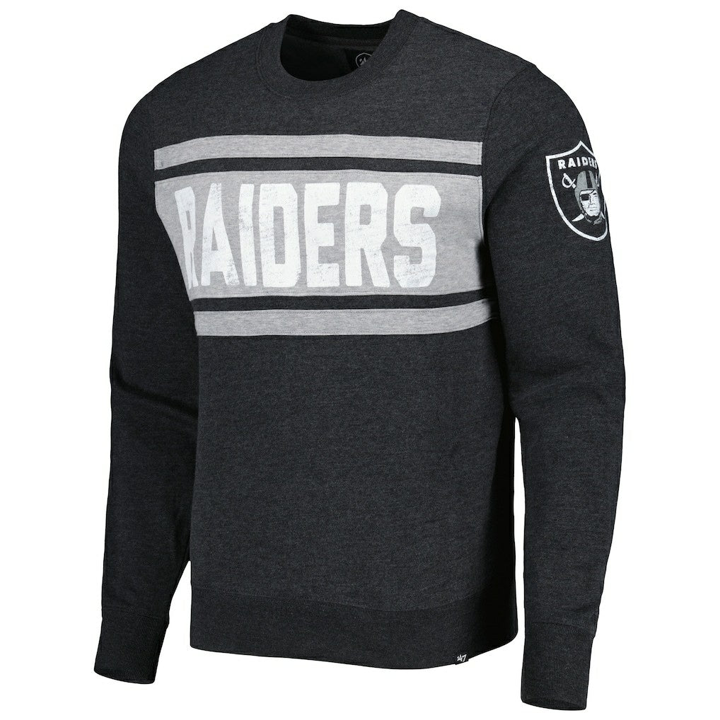 47 brand Las Vegas Raiders '47 Bypass Tribeca Pullover Sweatshirt Heathered Black