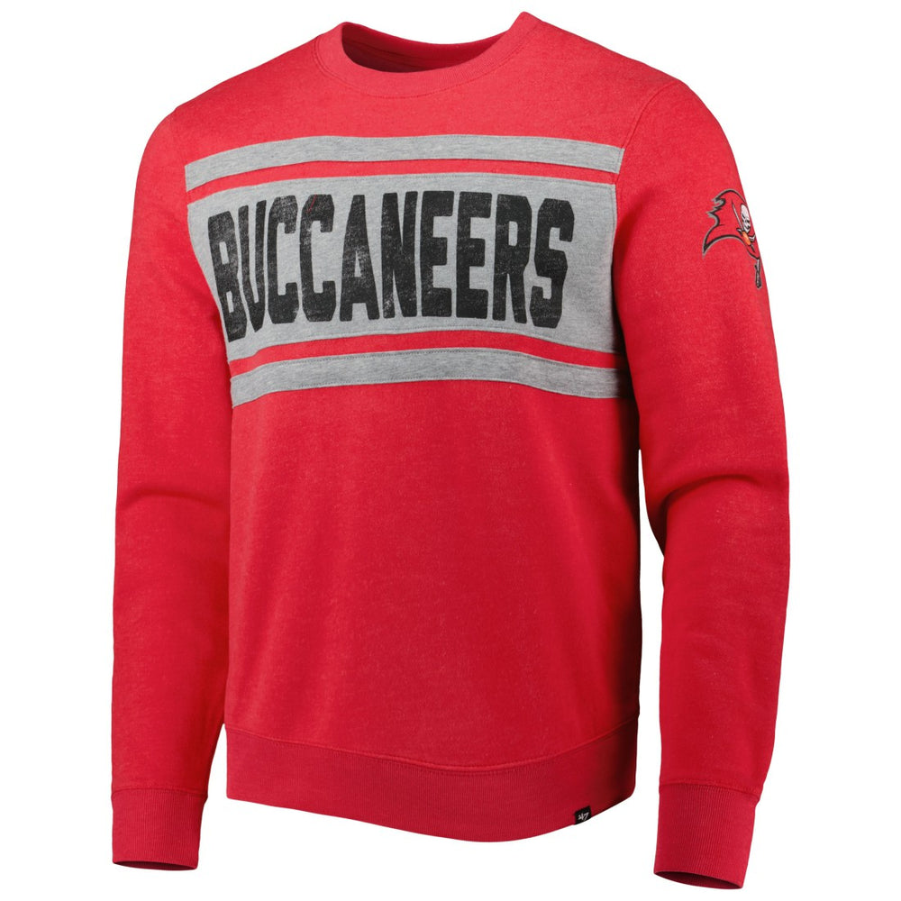 47 brand Tampa Bay Buccaneers '47 Bypass Tribeca Pullover Sweatshirt Heathered Red