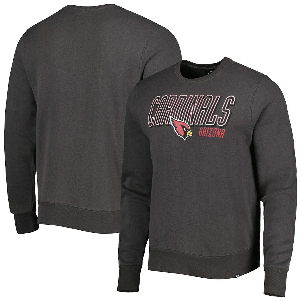 47 brand Arizona Cardinals '47 Locked In Headline Pullover Sweatshirt Charcoal