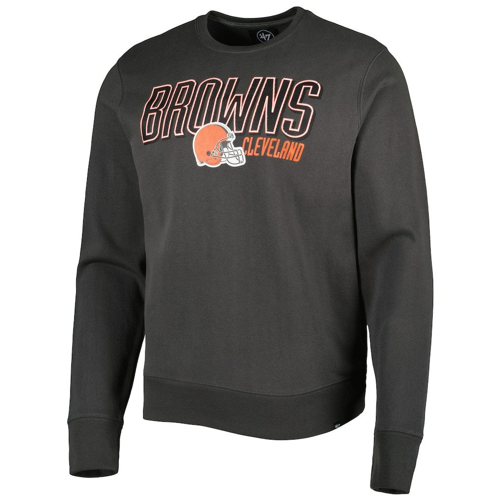 47 brand Cleveland Browns '47 Locked In Headline Pullover Sweatshirt Charcoal