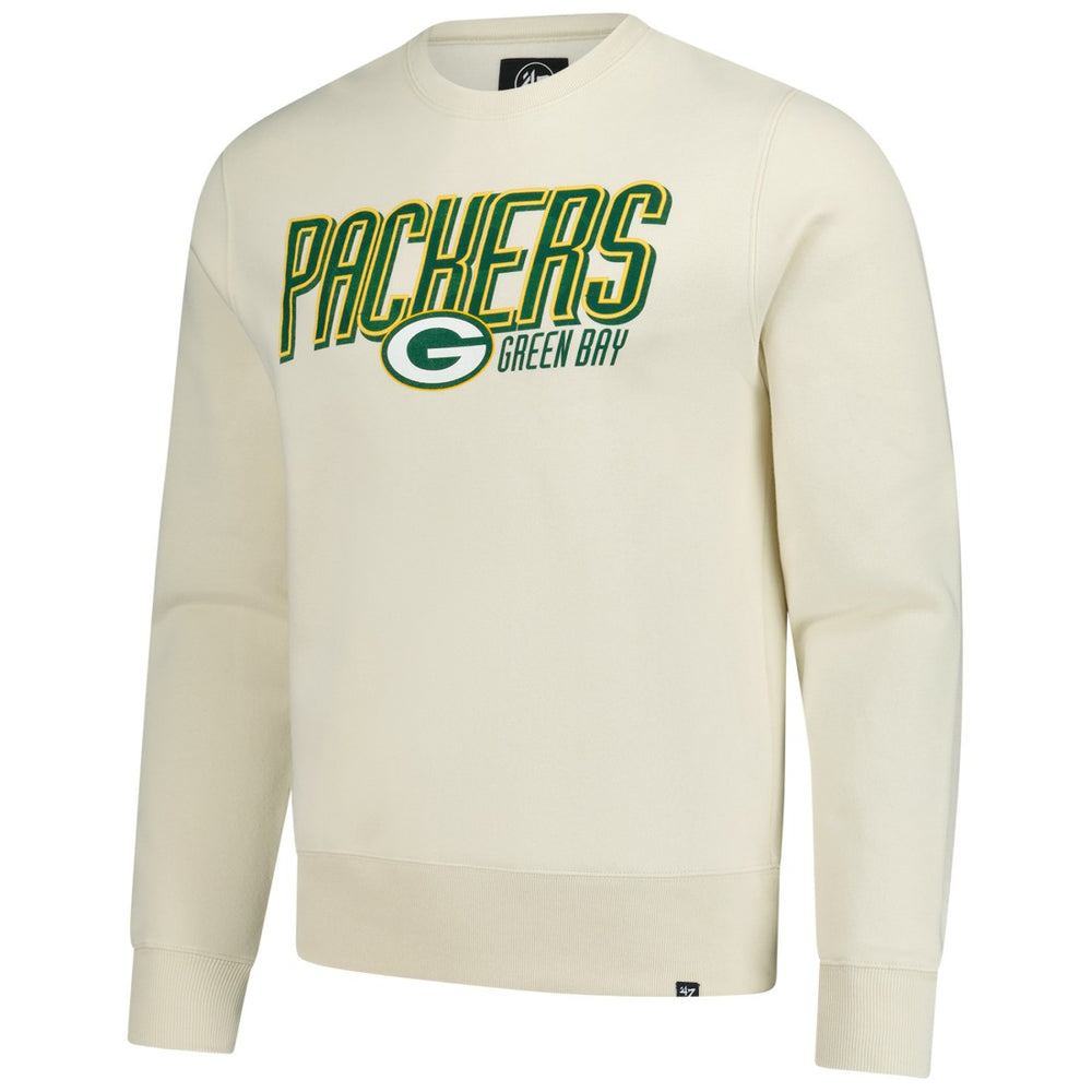 47 brand Green Bay Packers '47 Locked In Headline Pullover Sweatshirt Cream
