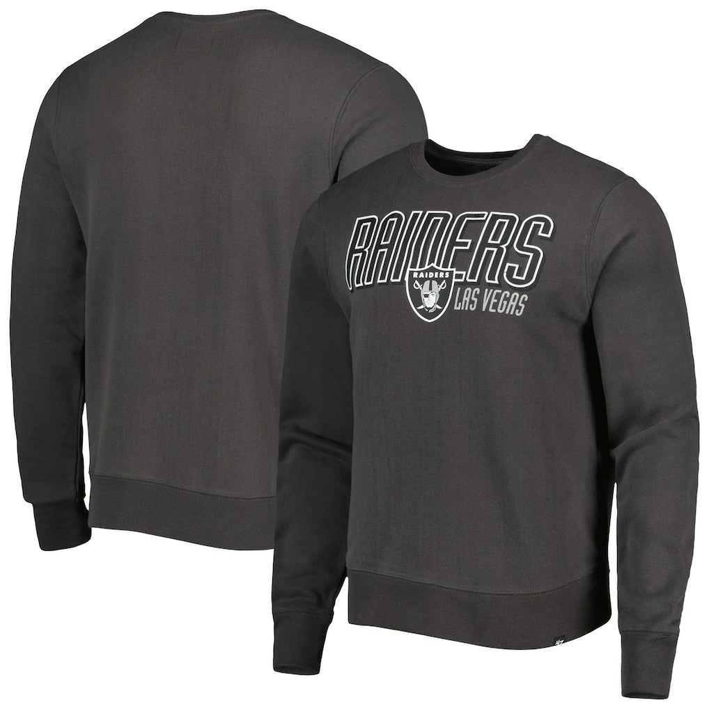 47 brand Las Vegas Raiders '47 Locked In Headline Pullover Sweatshirt Charcoal