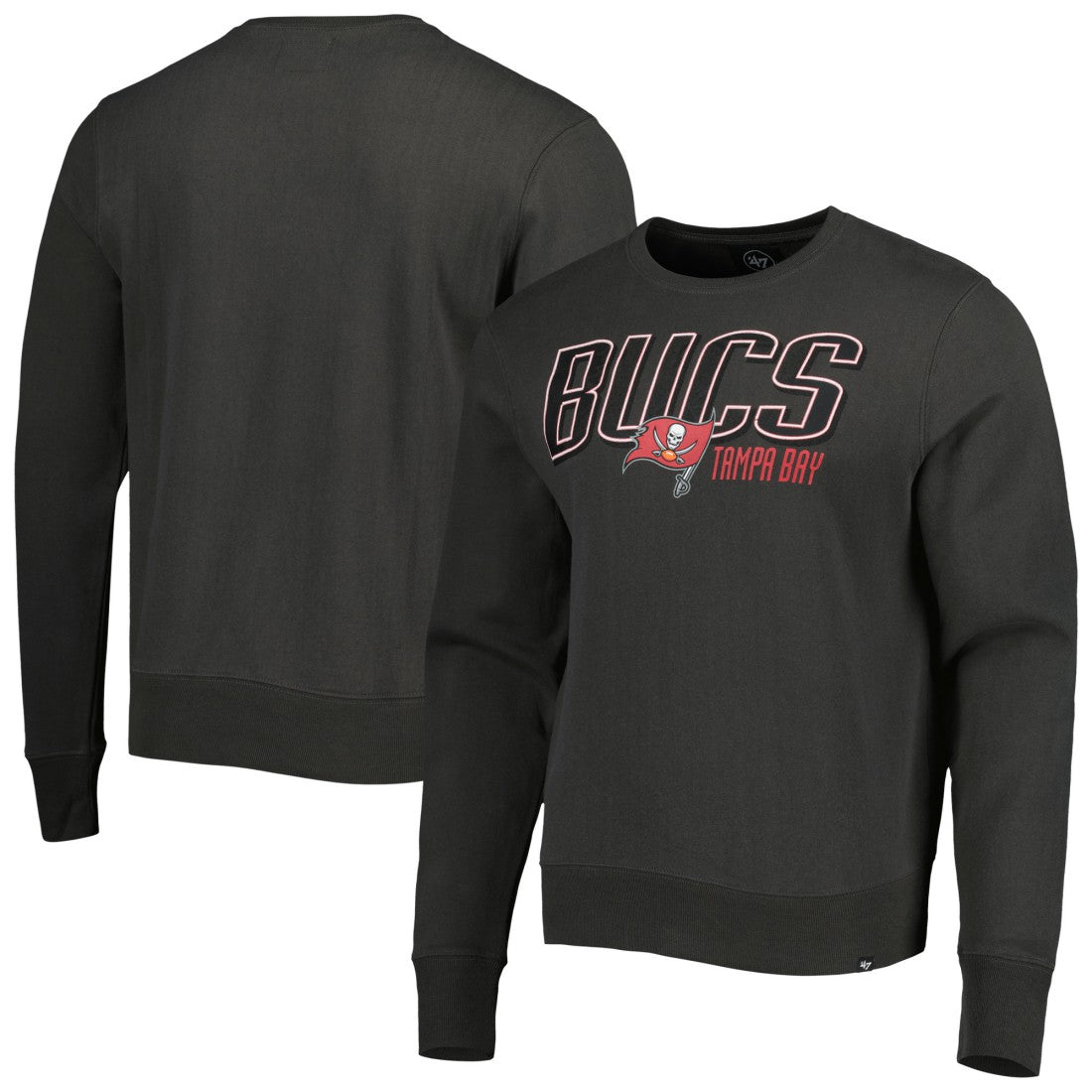 47 brand Tampa Bay Buccaneers '47 Locked In Headline Pullover Sweatshirt Charcoal