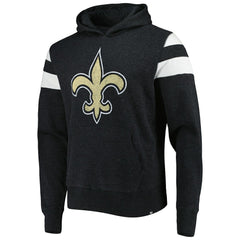 47 brand New Orleans Saints '47 Premier Nico Pullover Hoodie Heathered Black