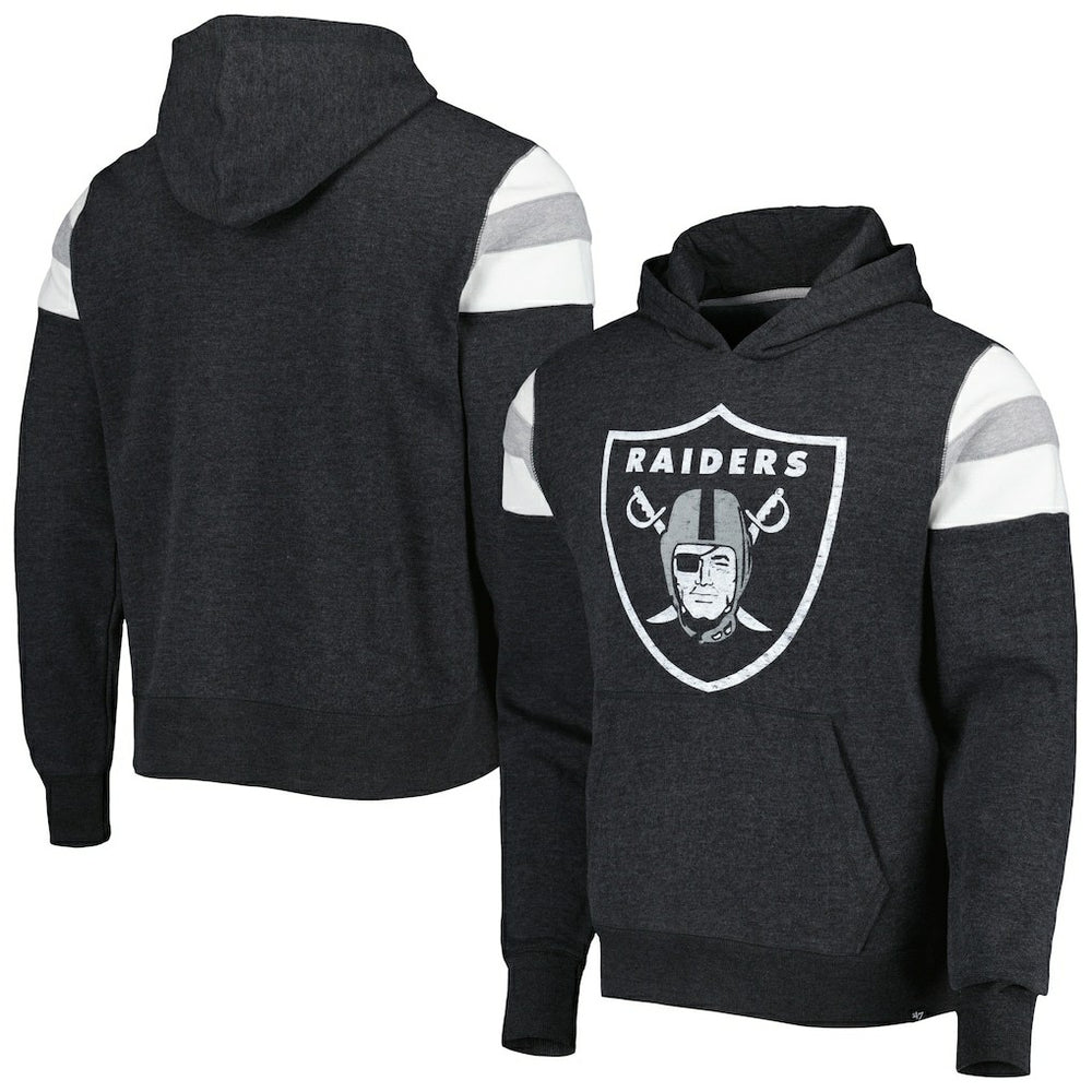 47 brand Las Vegas Raiders '47 Premier Nico Pullover Hoodie Heathered Black