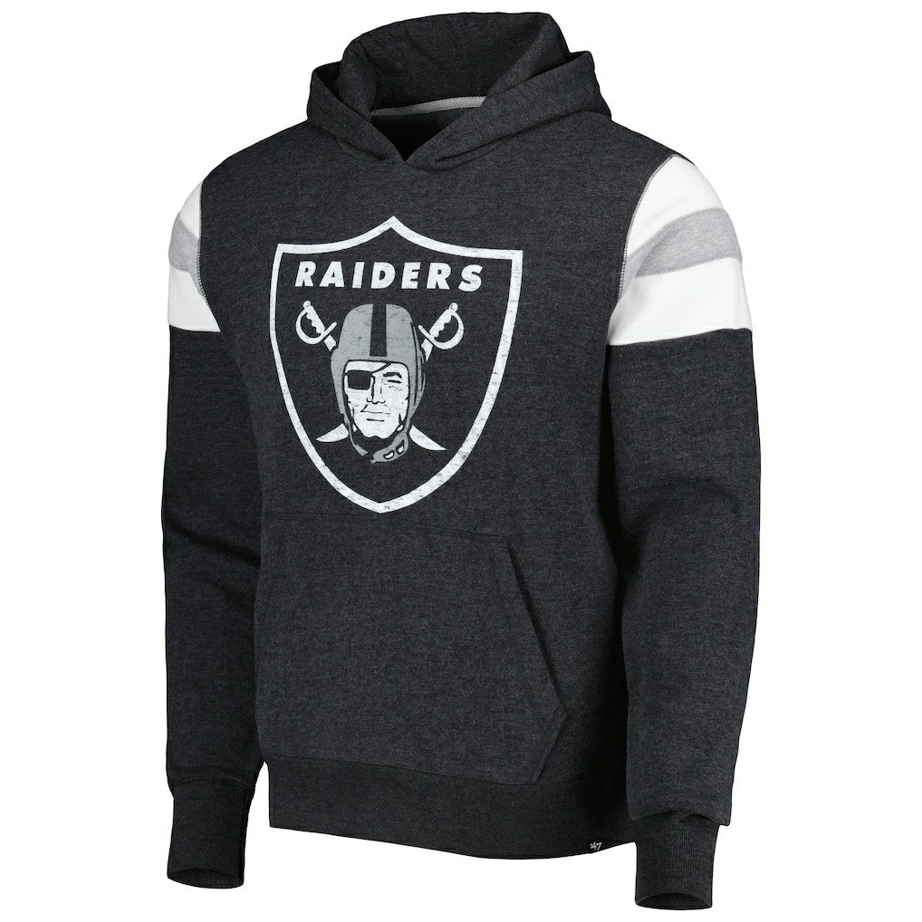 47 brand Las Vegas Raiders '47 Premier Nico Pullover Hoodie Heathered Black