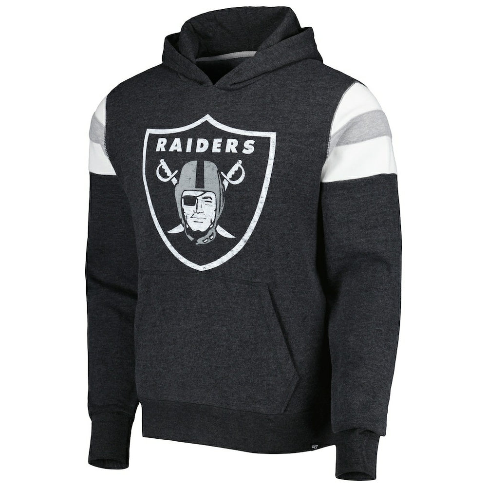 47 brand Las Vegas Raiders '47 Premier Nico Pullover Hoodie Heathered Black