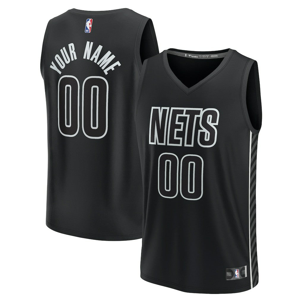 Brooklyn Nets Custom Fast Break Jersey Statement Edition Black | Fanatics Near Me