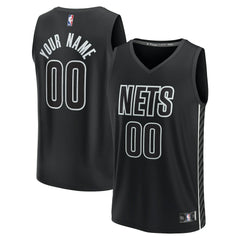 Brooklyn Nets Custom Fast Break Jersey Statement Edition Black | Fanatics Near Me