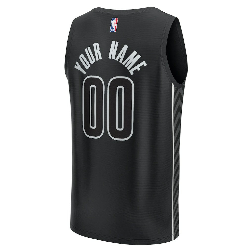 Brooklyn Nets Custom Fast Break Jersey Statement Edition Black | Fanatics Near Me