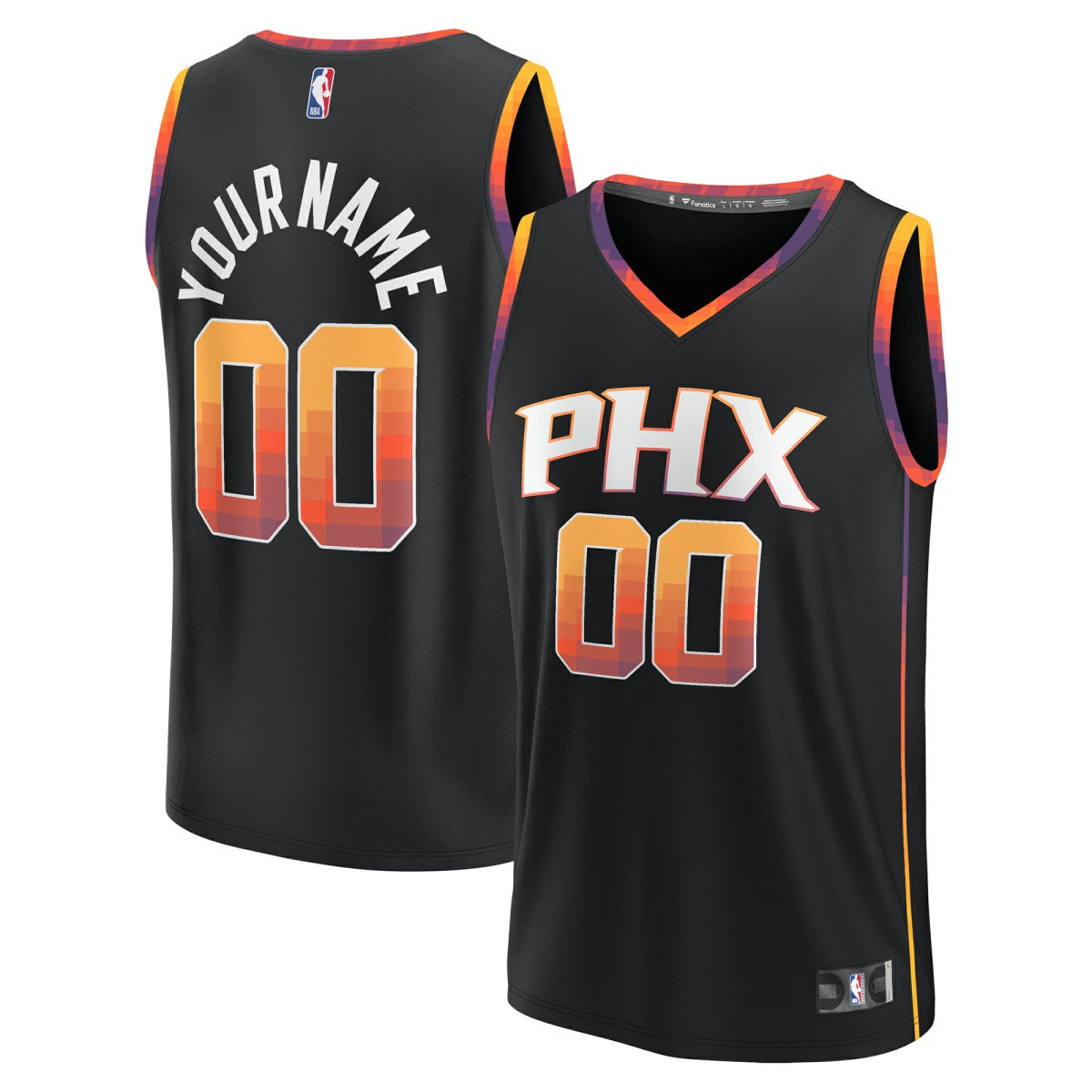 Phoenix Suns Fast Break Custom Replica Jersey Black Statement Edition | Fanatics Near Me