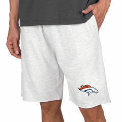 Denver Broncos Concepts Sport Mainstream Terry Shorts Oatmeal