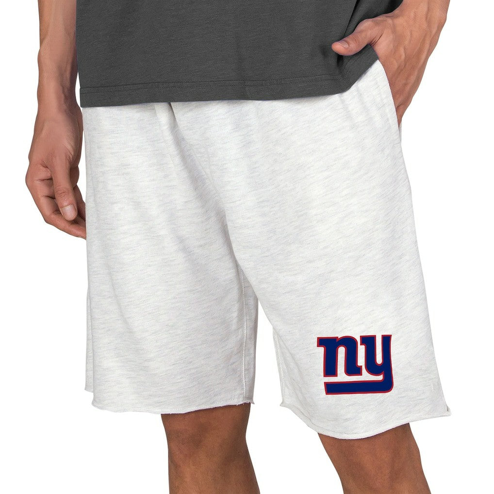 New York Giants Concepts Sport Mainstream Terry Shorts Oatmeal