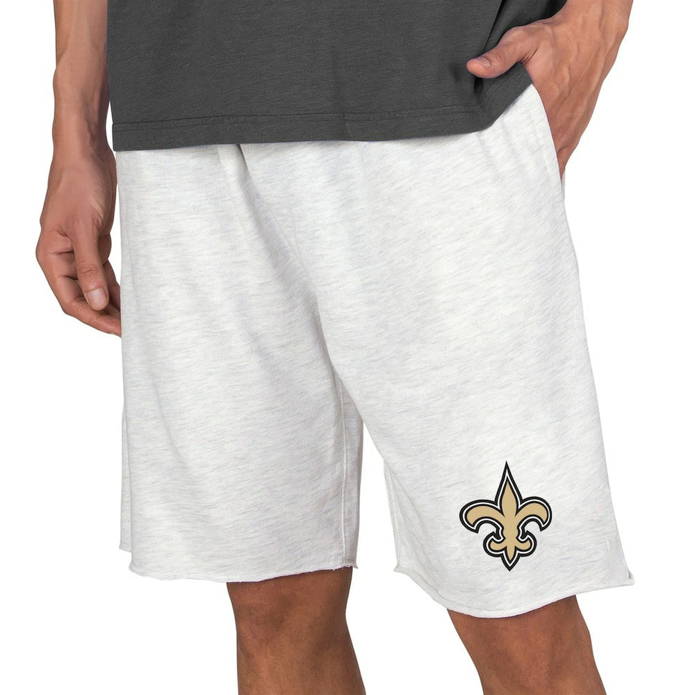 New Orleans Saints Concepts Sport Mainstream Terry Shorts Oatmeal