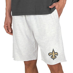 New Orleans Saints Concepts Sport Mainstream Terry Shorts Oatmeal