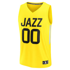 Utah Jazz Fast Break Replica Custom Jersey Icon Edition Yellow | Fanatics outlet